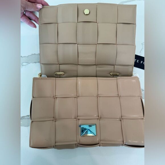 White Fox Beige Purse quilted look - Picture 5 of 7